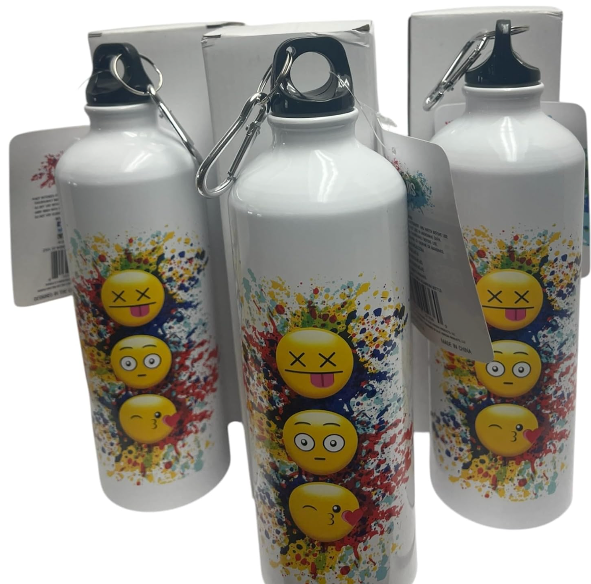 3 pack drinking cup, lightweight aluminum with cap,and key chain (3)