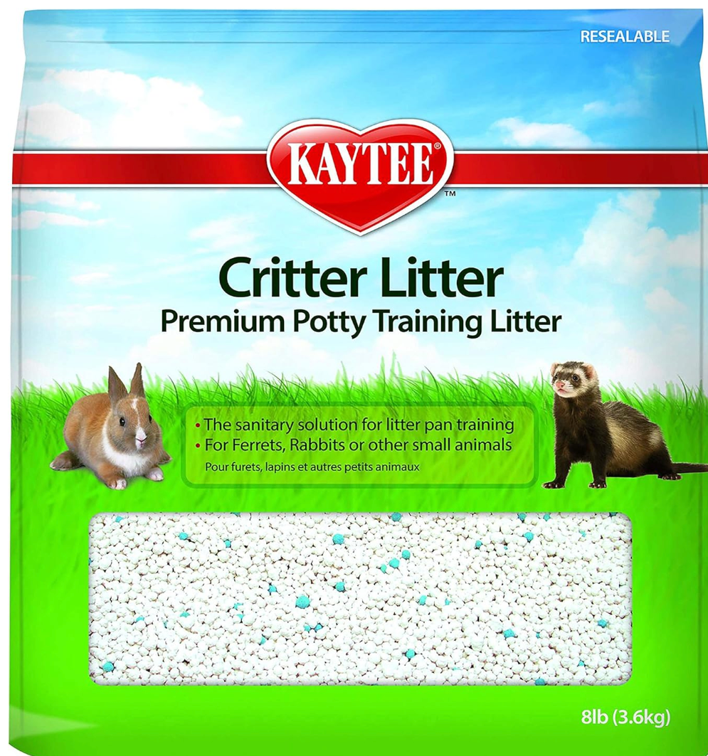 Kaytee Premium Potty Training Critter Litter for Pet Ferrets, Rabbits & Other Small Animals, 8 lb